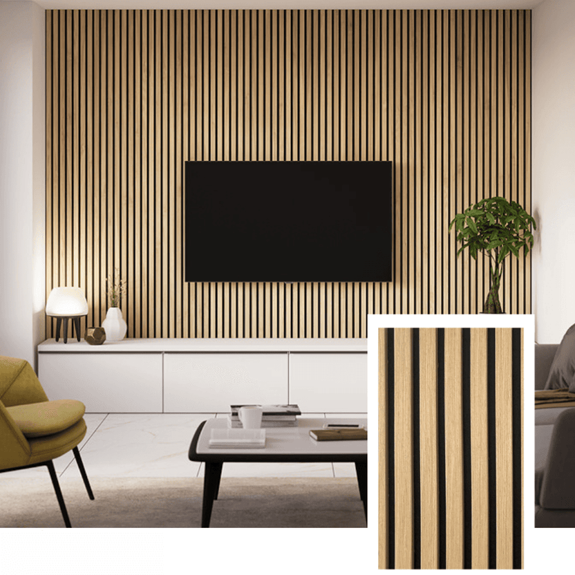 Akustiklamelpanel — (2,7 m × 1,10 m)